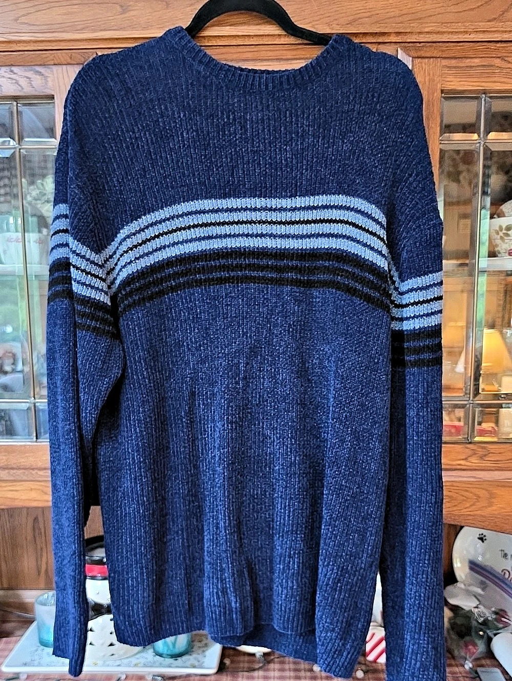 Slate Men's Striped Crewneck Sweater XXL Like New
